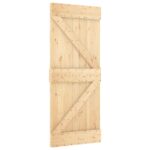vidaXL Posuvné dvere Prírodná a biela 85 x 210 cm – Obrázok 3