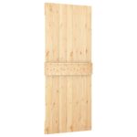 vidaXL Posuvné dvere Prírodná a biela 85 x 210 cm – Obrázok 5