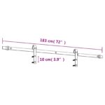 vidaXL Posuvné dvere Prírodná a biela 80 x 210 cm – Obrázok 12