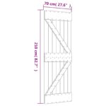 vidaXL Posuvné dvere Prírodná a biela 70 x 210 cm – Obrázok 11