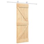 vidaXL Posuvné dvere Prírodná a biela 70 x 210 cm – Obrázok 2