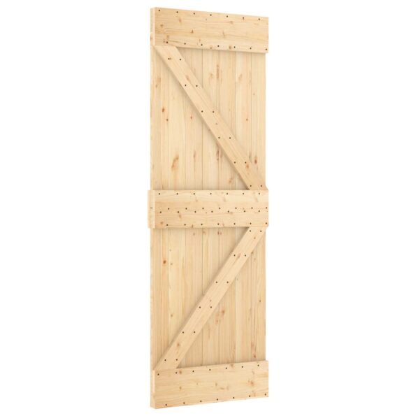 vidaXL Posuvné dvere Prírodná a biela 70 x 210 cm – Obrázok 3