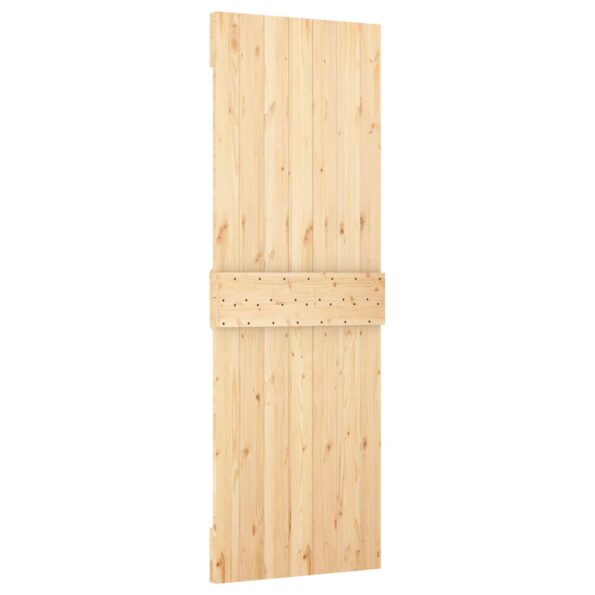 vidaXL Posuvné dvere Prírodná a biela 70 x 210 cm – Obrázok 5