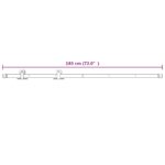 vidaXL Posuvné dvere Prírodná a biela 85 x 210 cm – Obrázok 12