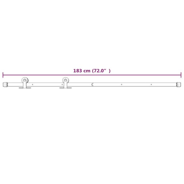 vidaXL Posuvné dvere Prírodná a biela 85 x 210 cm – Obrázok 12