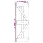 vidaXL Posuvné dvere Prírodná a biela 70 x 210 cm – Obrázok 11