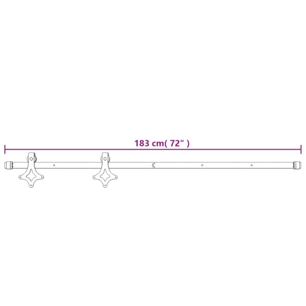 vidaXL Posuvné dvere Prírodná a biela 70 x 210 cm – Obrázok 12