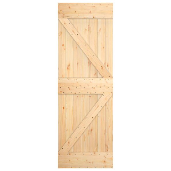 vidaXL Posuvné dvere Prírodná a biela 70 x 210 cm – Obrázok 4