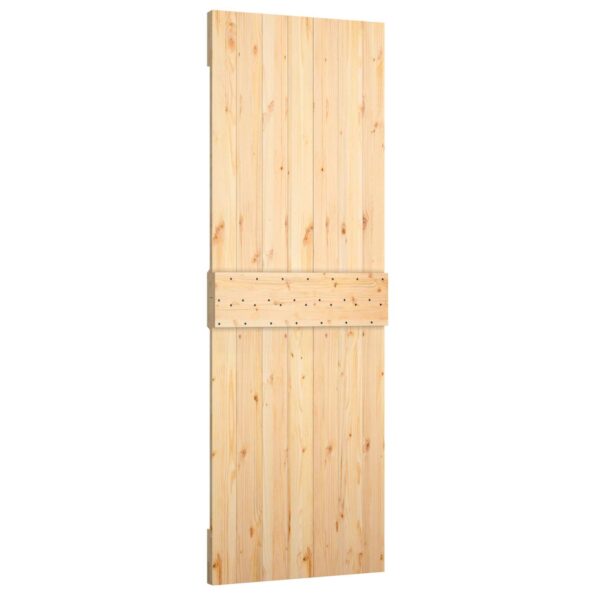 vidaXL Posuvné dvere Prírodná a biela 70 x 210 cm – Obrázok 5