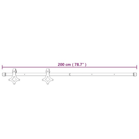 vidaXL Posuvné dvere Prírodná a biela 100 x 210 cm – Obrázok 12