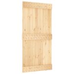 vidaXL Posuvné dvere Prírodná a biela 100 x 210 cm – Obrázok 3