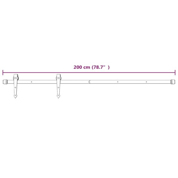 vidaXL Posuvné dvere Prírodná a biela 100 x 210 cm – Obrázok 12