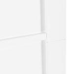 vidaXL Posuvné dvere Biela a čierna 83 x 202 cm Borovicový masív – Obrázok 8