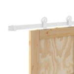 vidaXL Posuvné dvere Prírodná a biela 86 x 211 cm Borovicový masív – Obrázok 10