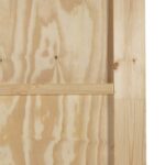 vidaXL Posuvné dvere Prírodná a biela 86 x 211 cm Borovicový masív – Obrázok 8