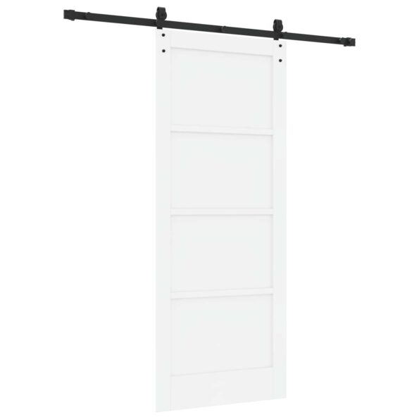 vidaXL Posuvné dvere ORKDAL Biela a čierna 83 x 202 cm – Obrázok 6