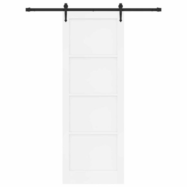 vidaXL Posuvné dvere ORKDAL Biela a čierna 83 x 232 cm – Obrázok 4