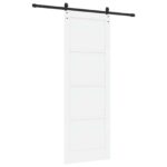 vidaXL Posuvné dvere ORKDAL Biela a čierna 83 x 232 cm – Obrázok 6