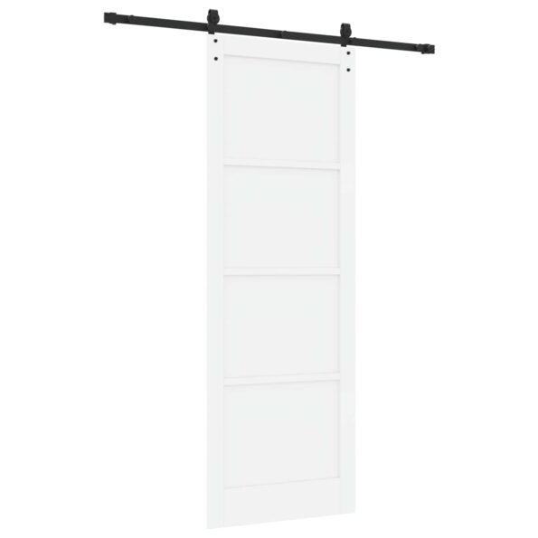 vidaXL Posuvné dvere ORKDAL Biela a čierna 83 x 232 cm – Obrázok 6