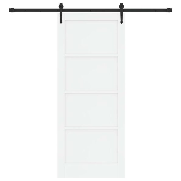 vidaXL Posuvné dvere ORKDAL Biela a čierna 83 x 202 cm – Obrázok 4