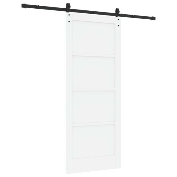 vidaXL Posuvné dvere ORKDAL Biela a čierna 83 x 202 cm – Obrázok 6