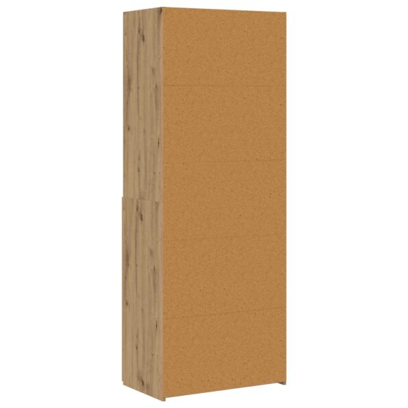 vidaXL Knižnica Dub artisan 30 x 42.4 x 185.2 cm – Obrázok 4
