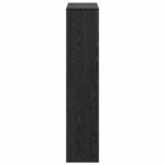 vidaXL Police na knihy Čierny dub 100 x 33 x 156,5 cm Kompozitné drevo – Obrázok 5