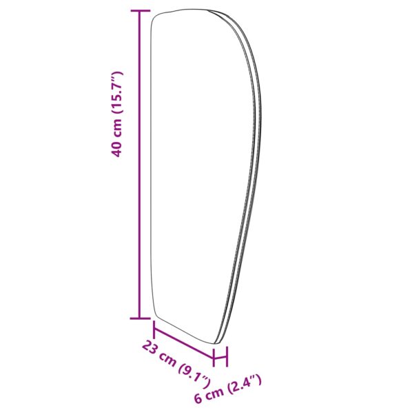 vidaXL Ušný čelník Hnedá 40 x 23 x 6 cm látka – Obrázok 11