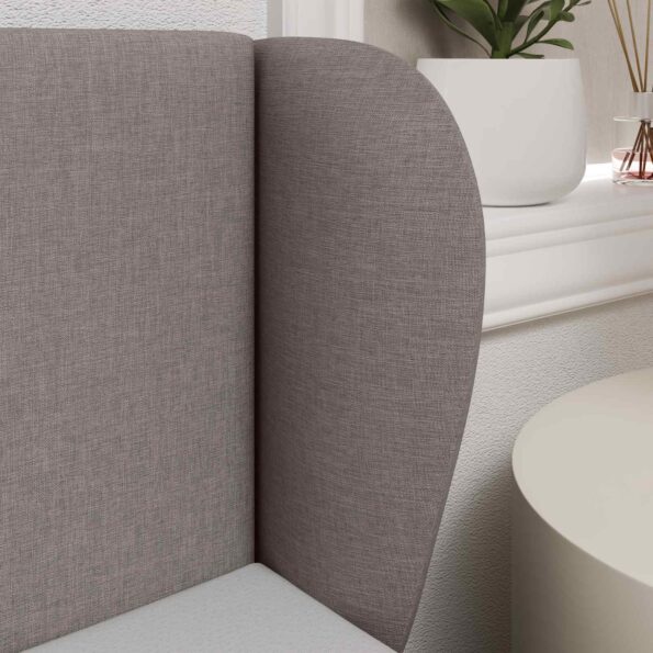 vidaXL Ušný čelník Sivohnedá 40 x 23 x 6 cm látka – Obrázok 4