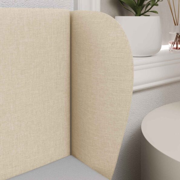 vidaXL Ušný čelník Krémová 40 x 23 x 6 cm látka – Obrázok 4
