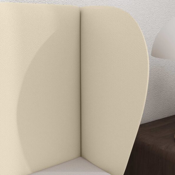 vidaXL Ušný čelník Krémová 40 x 23 x 6 cm PVC – Obrázok 4