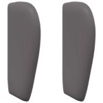 vidaXL Ušný čelník Tmavosivá 40 x 23 x 6 cm PVC – Obrázok 2