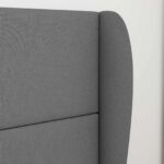 vidaXL Ušný čelník Tmavosivá 80 x 23 x 6 cm látka – Obrázok 4