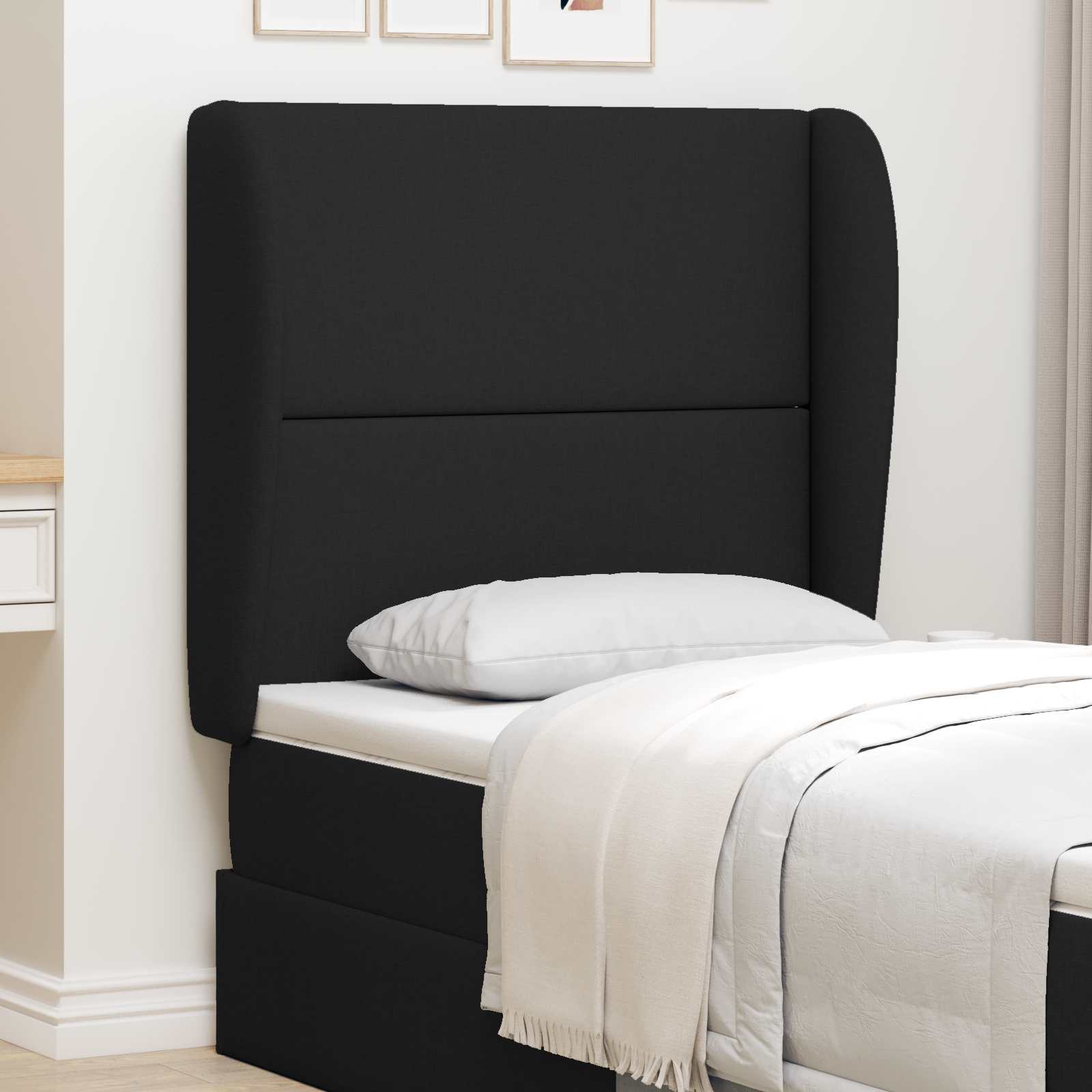 346558_1.jpg vidaXL Ušný čelník Čierna 80 x 23 x 6 cm látka – Obrázok 1