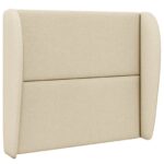 vidaXL Ušný čelník Krémová 80 x 23 x 6 cm látka – Obrázok 3