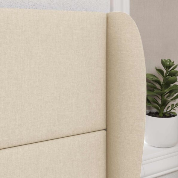 vidaXL Ušný čelník Krémová 80 x 23 x 6 cm látka – Obrázok 4