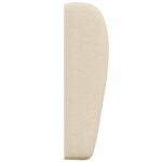 vidaXL Ušný čelník Krémová 80 x 23 x 6 cm látka – Obrázok 7