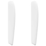 vidaXL Ušný čelník Biela 80 x 23 x 6 cm PVC – Obrázok 2