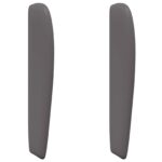 vidaXL Ušný čelník Tmavosivá 80 x 23 x 6 cm PVC – Obrázok 2