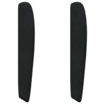 vidaXL Ušný čelník Čierna 80 x 23 x 6 cm Zamat – Obrázok 2