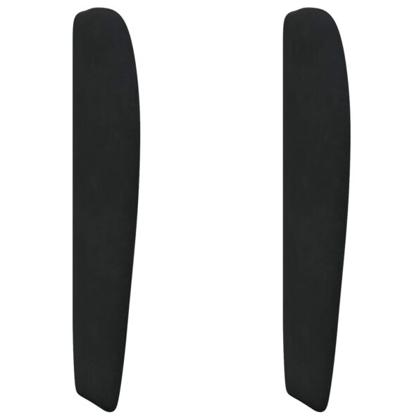 vidaXL Ušný čelník Čierna 80 x 23 x 6 cm Zamat – Obrázok 2