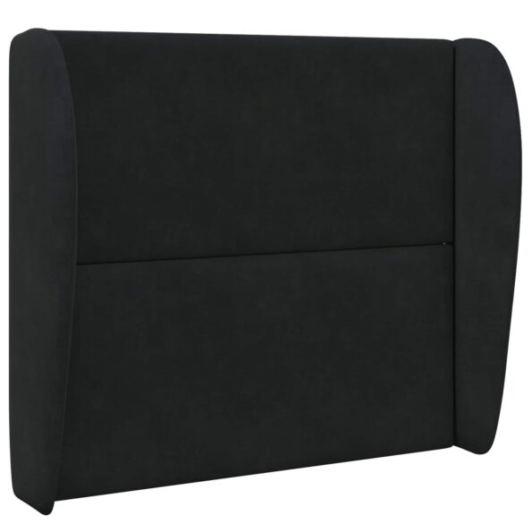 vidaXL Ušný čelník Čierna 80 x 23 x 6 cm Zamat – Obrázok 3