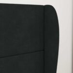 vidaXL Ušný čelník Čierna 80 x 23 x 6 cm Zamat – Obrázok 4