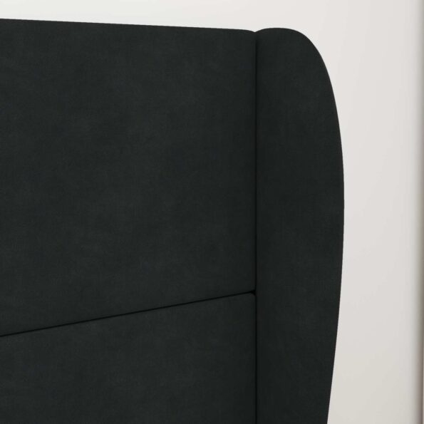 vidaXL Ušný čelník Čierna 80 x 23 x 6 cm Zamat – Obrázok 4