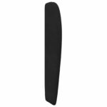 vidaXL Ušný čelník Čierna 80 x 23 x 6 cm Zamat – Obrázok 5