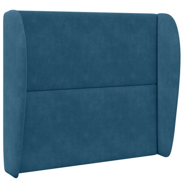 vidaXL Ušný čelník Modrá 80 x 23 x 6 cm Zamat – Obrázok 3