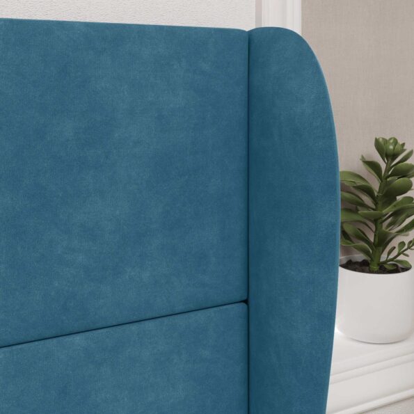 vidaXL Ušný čelník Modrá 80 x 23 x 6 cm Zamat – Obrázok 4