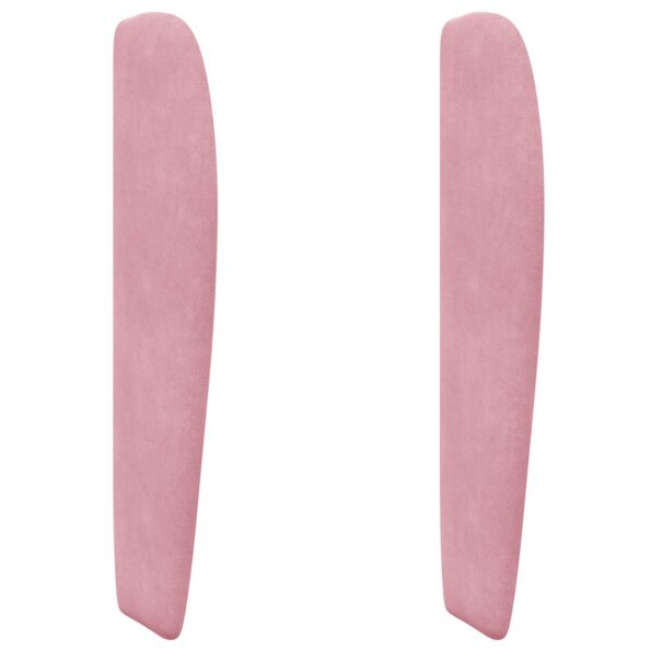 vidaXL Ušný čelník Ružová 80 x 23 x 6 cm Zamat – Obrázok 2
