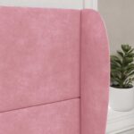 vidaXL Ušný čelník Ružová 80 x 23 x 6 cm Zamat – Obrázok 4