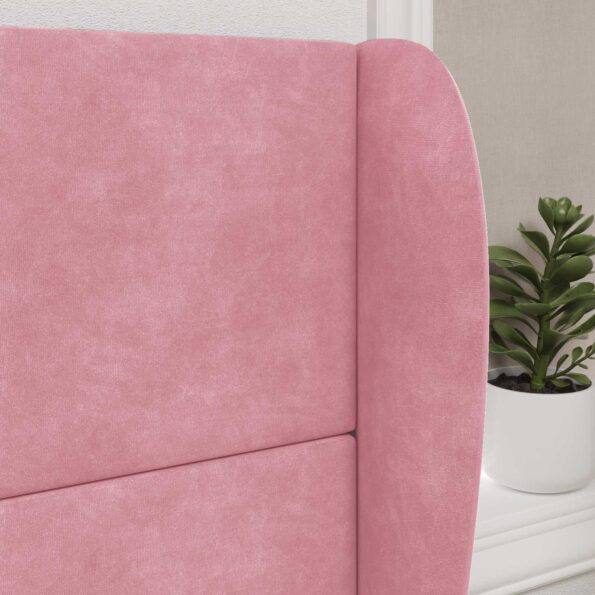 vidaXL Ušný čelník Ružová 80 x 23 x 6 cm Zamat – Obrázok 4